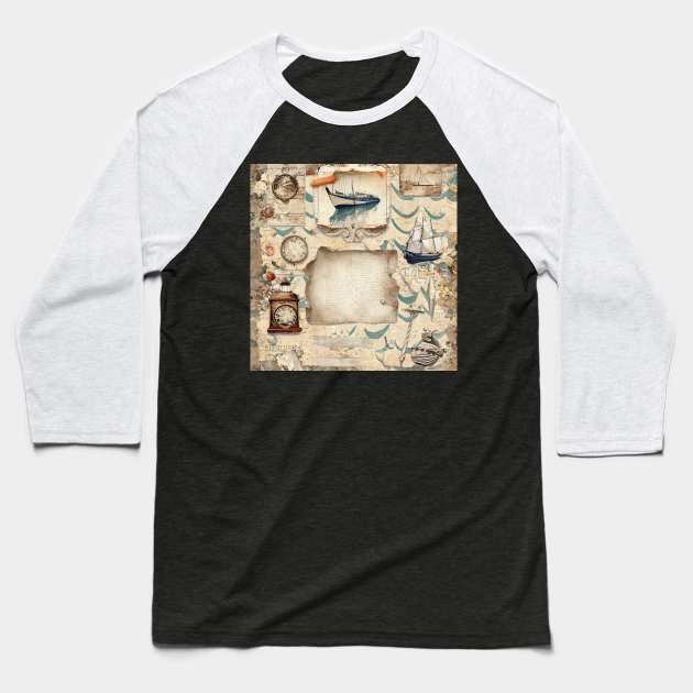 Crafty Pirate Vintage Baseball T-Shirt by Crafty Pirate 